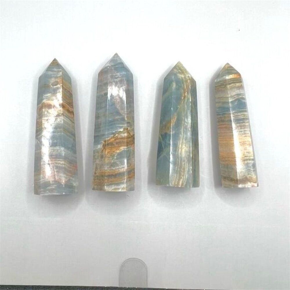 Blue Onyx Crystal Point - Set of 4